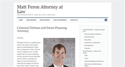 Desktop Screenshot of mattferonlaw.com